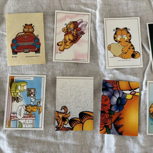 Panini Garfield stickers from the 90s, like new, set of 34