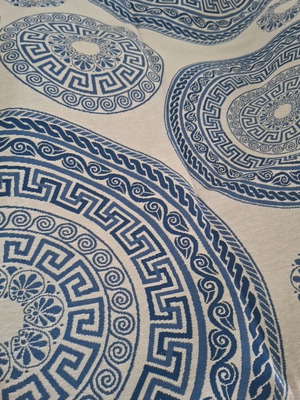 Tablecloth Stoffa 140×260 with Meander Pattern, New
