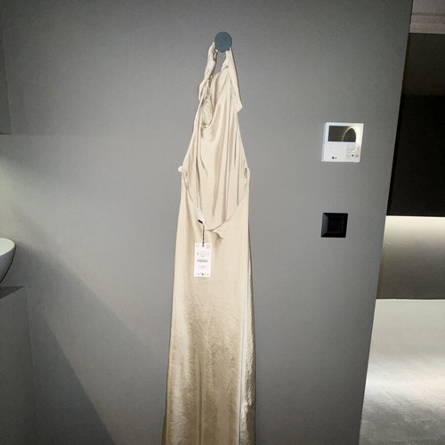 Zara satin dress, beige, size M / 38 / 10