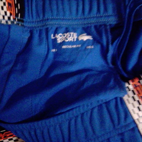 Lacoste pants used, size S, blue