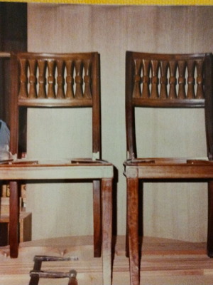 Handcrafted Empire Chairs Set of 6 New Solid Mahogany