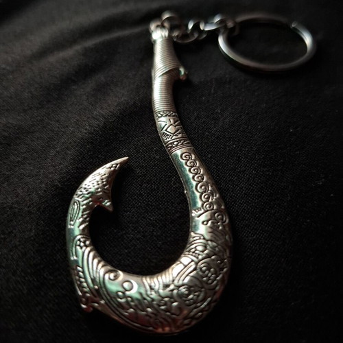 Disney Moana silver keychain like new
