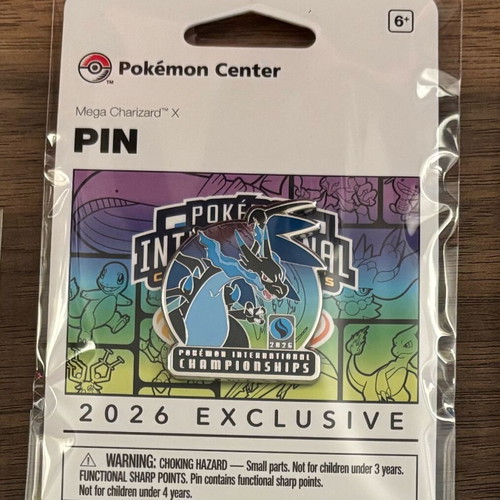 EUIC 2026 London Pokemon Exclusive Pin Mega Charizard X καινούριο σφραγισμένο
