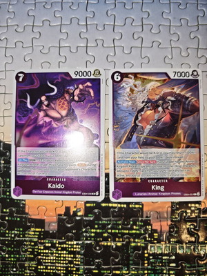 One Piece Kaido EB04-030 and King EB04-031 cards