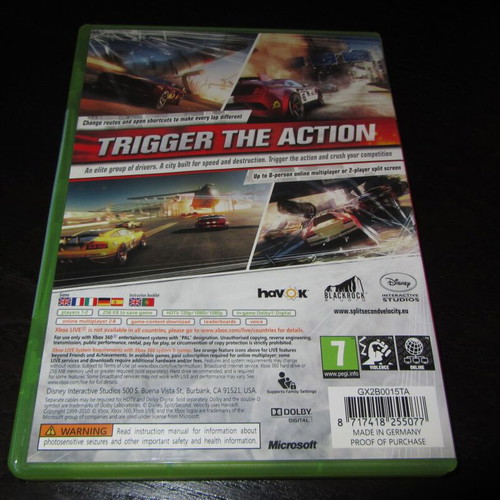 Split Second Velocity Xbox 360 παιχνίδι σαν καινούργιο