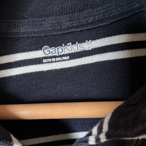 Polo shirt GAP used, white and blue, age 8