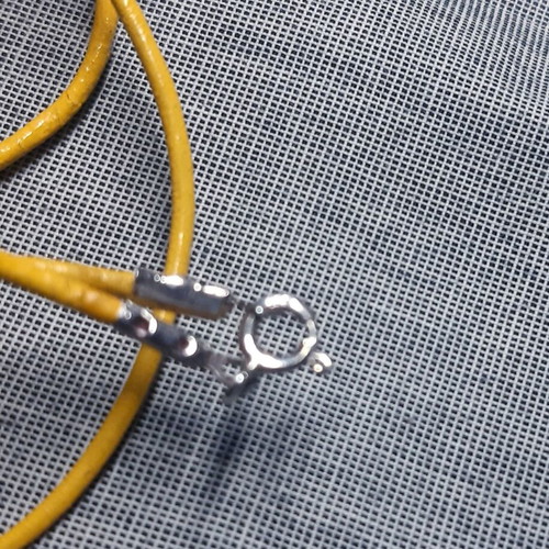 Cross pendant with natural pearl and 925 silver, leather strap