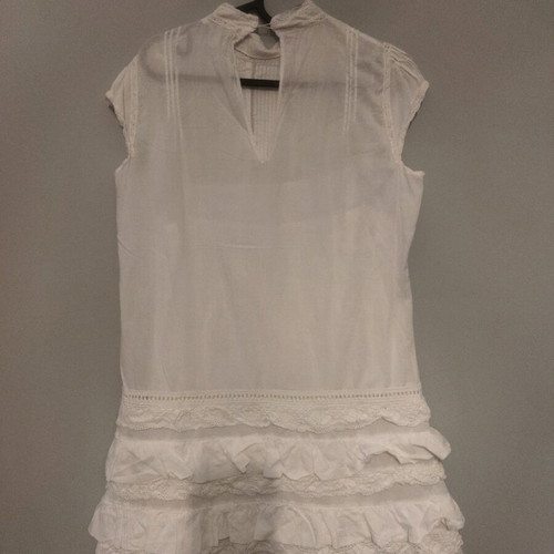 Zara dress like new, white mini with lace, size M