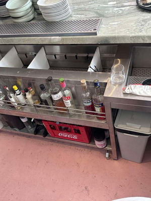 Bar station new with dimensions 1.85x0.60x0.86 m