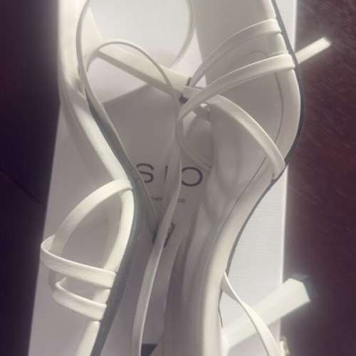 Esiot white sandals new, ideal for weddings, size 38