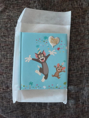 Άλμπουμ φωτογραφιών Tom & Jerry καινούργιο με σκληρό εξώφυλλο και ανάγλυφη μεταλλική καρδιά