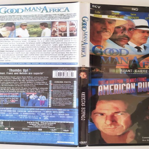 A Good Man in Africa and American Buffalo DVD like new with subtitles