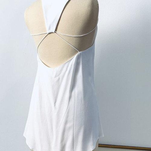 Asymmetric Top The Line Project white, new, size S
