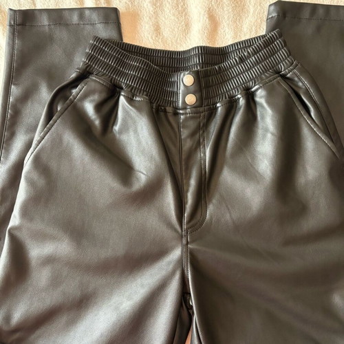 Katy Perry faux leather pants black, like new, size 36-38