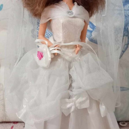 Vintage Beauty and the Beast Belle Wedding doll used