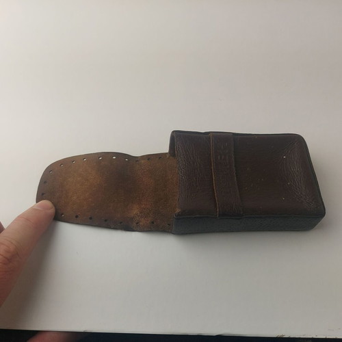 Leather case for cigarettes or cards Shumen used