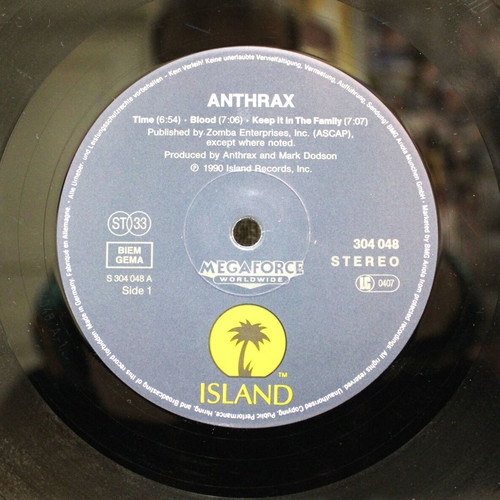 Anthrax Persistence Of Time 2 × Vinyl LP Album used