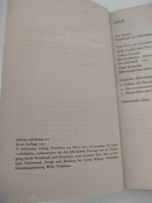 Bertolt Brecht Die Mutter Regiebuch der Schaubühnen-Inszenierung