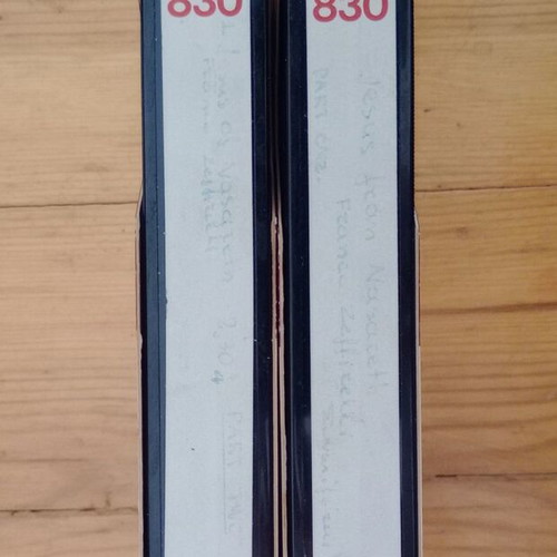 Beta Max video cassettes used, pack of 2, Jesus of Nazareth