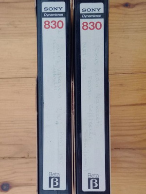 Beta Max video cassettes used, pack of 2, Jesus of Nazareth