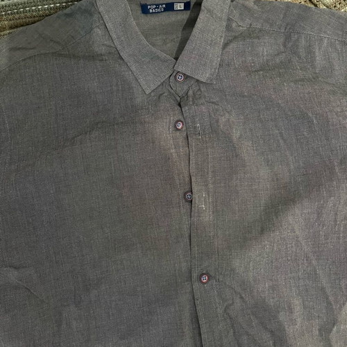 Men's shirt like new, size large, gray