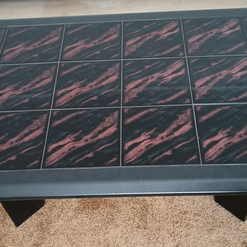 Coffee table used with tiles 135x75x46