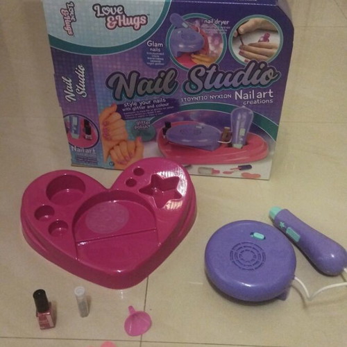 Nail Studio set for nail decoration with glitter and color