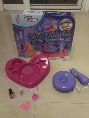 Nail Studio set for nail decoration with glitter and color