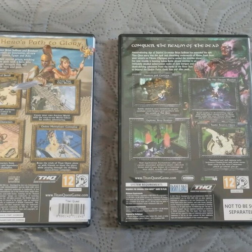 Titan Quest and Titan Quest Immortal Throne PC used games