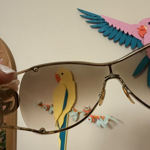 Gucci vintage shield sunglasses GG2802/S like new, brown and gold
