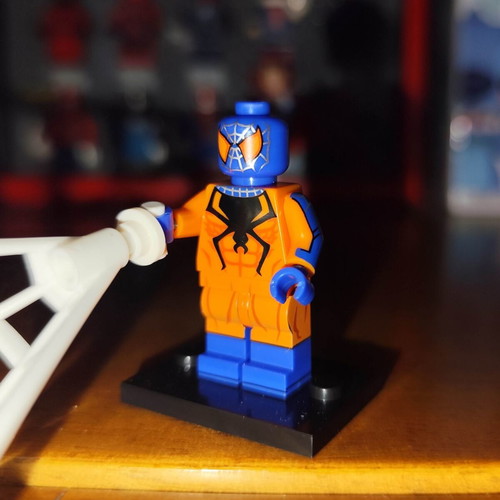 Flipside Spider-Man figure like new with base and web accessory
