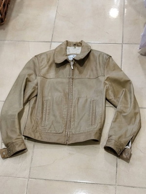 Vali jacket like new, beige synthetic leather