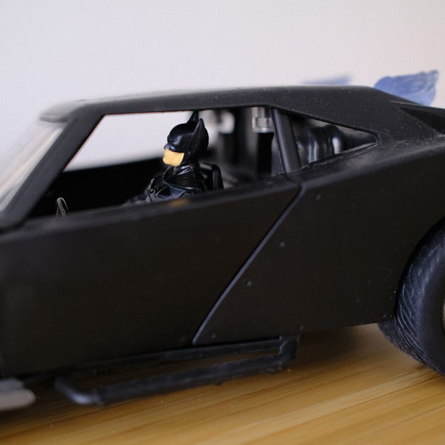 Spin Master Batman Batmobile with figure, used