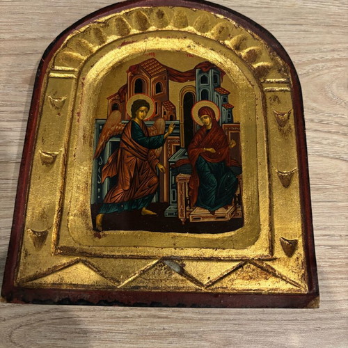 Wooden Annunciation of Theotokos icon used