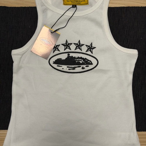 Corteiz women's tank top new, white, size XL