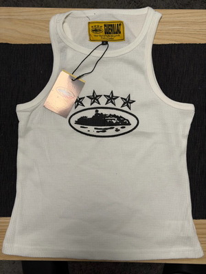 Corteiz women's tank top new, white, size XL