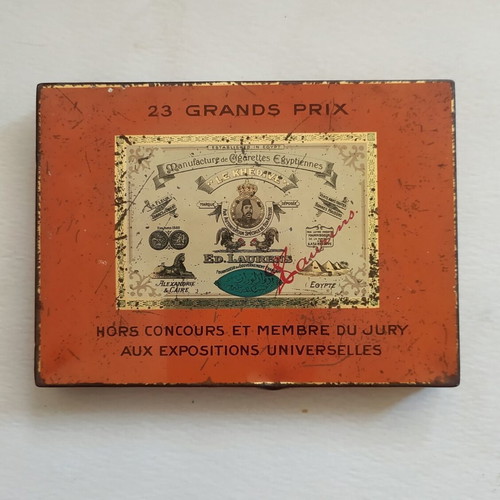 Prince de Monaco vintage metal cigarette box used