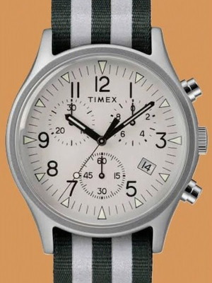 Timex MK1 Chronograph 40mm Unisex Watch with Reversible Fabric Strap Like New