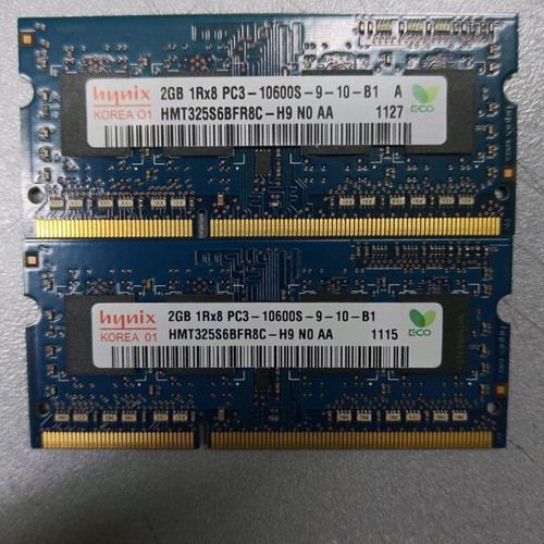 DDR3 SODIMM 2x2GB used pack
