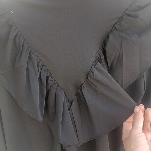 Evening shirt with rhinestones like new, black, size L