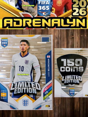 Κάρτα Jude Bellingham XXL limited FIFA 365 2026 Adrenalyn XL καινούργια