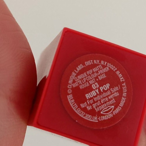 Clinique mini lipstick used 03 Ruby Pop