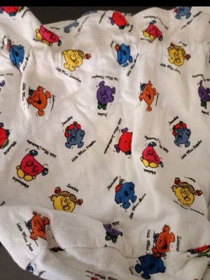 Vintage fabric pouch bag Little Miss like new