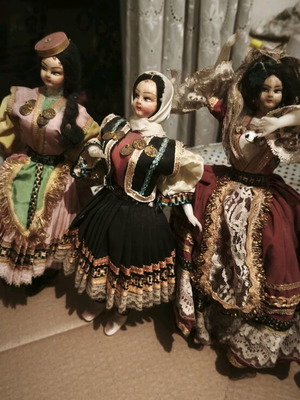 Corfiot vintage dolls used