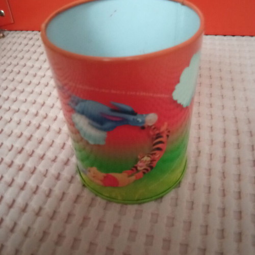Metal Pencil Holder used, Winnie the Pooh design