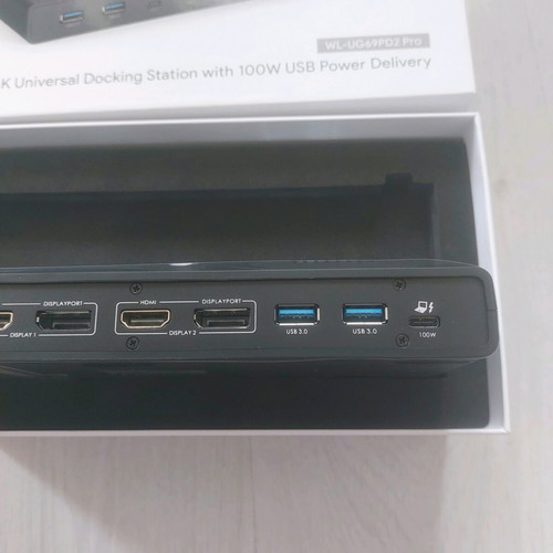 Wavlink WL-UG69PD2 Pro Docking Station new with Dual 4K 60Hz and 100W PD
