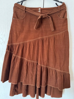 Boho skirt brown used, size M