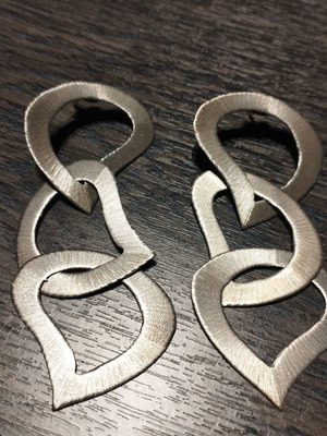Silver handmade 925 earrings like new