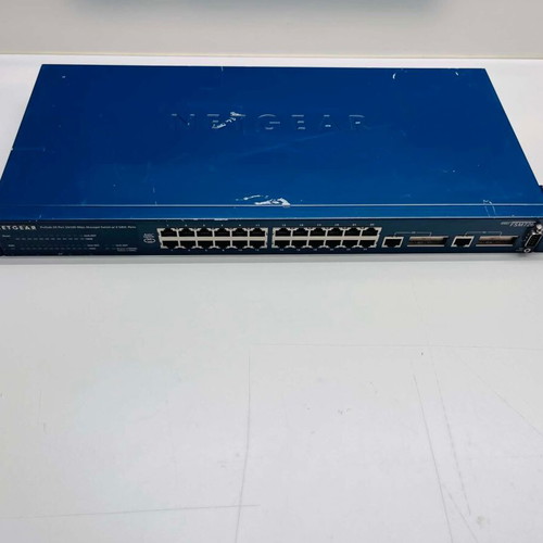 Netgear ProSafe FSM726 Managed Switch 10/100 with 2 GBIC Ports used