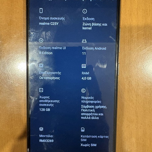 Realme C25Y 4GB RAM 128GB used smartphone with 50MP camera
